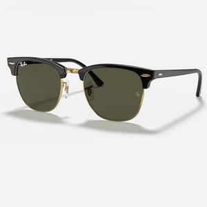 Rayban Clubmaster Classic Black on Gold